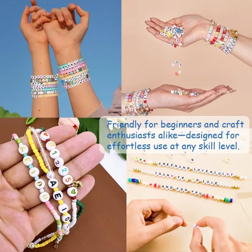 Miniatura 4 de MIIIM 1200 piezas cuentas de números para pulseras, cuentas de números redondas de 4x7mm 0-9 para dígitos de teléfono, llaveros, collares