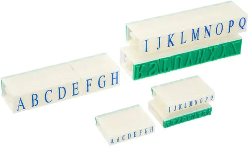 Miniatura 7 de PATIKIL Sellos de letras desmontables, juego de 2 sellos del alfabeto de la A a la Z, juego de combinación de sellos iniciales, tamaño de fuente
