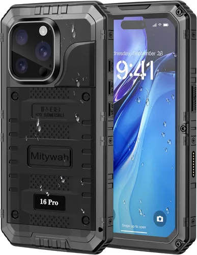 Miniatura 87 de Mitywah Funda impermeable para iPhone 7/iPhone 8 / iPhone SE 2020, funda de metal resistente de grado militar, protección de cuerpo completo