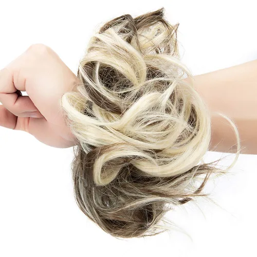 Miniatura 4 de Extensiones de moño de cabello desordenado, moño de cabello con coletero, recogedor