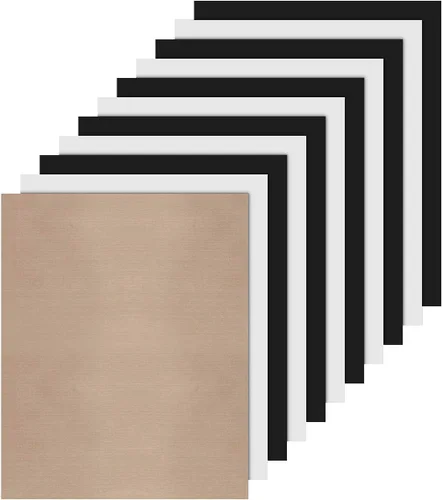 JANDJPACKAGING - Paquete de vinilo transferible por calor HTV de 10 x 12 pulgadas – colores surtidos, vinilo transferible por calor para Cricut &