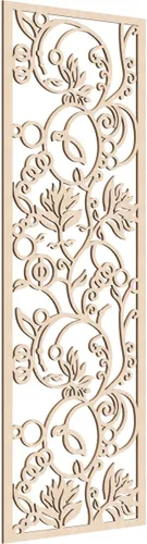 Miniatura 150 de 9 3/8"W x 24 3/8"H x 1/4"T Caspio Decorativos Paneles De Pared De Madera De Calado, Roble Rojo rojo (Red Oak)