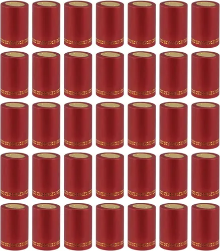 Miniatura 10 de DOITOOL 100 cápsulas termorretráctiles de PVC, sellador de vino, tapas retráctiles, tapones de corchos, cápsulas para bodegas profesionales