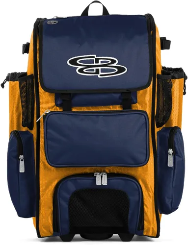 Miniatura 98 de Boombah Rolling Superpack - Bolsa para equipo de béisbol/sóftbol, varios colores, mango telescópico y capacidad para 4 murciélagos, versión