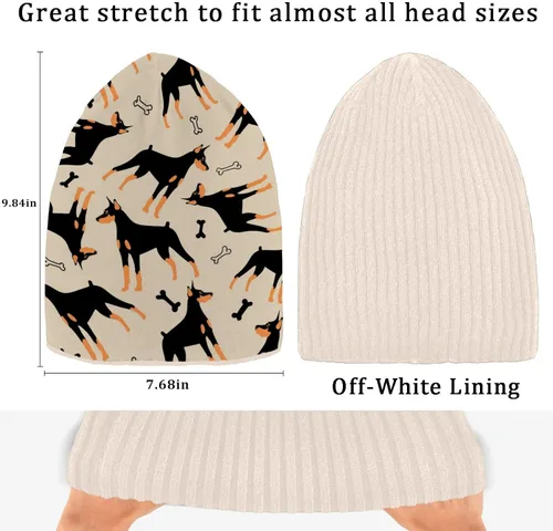 Miniatura 3 de Naanle Gorro de invierno para mujer, elástico, cálido, para invierno, Skully
