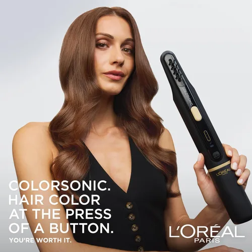 Miniatura 3 de L'Oreal Paris Colorsonic - Cartucho permanente de tinte para el cabello, color vibrante para retoque de raíces, cobertura de canas o todo color en 1