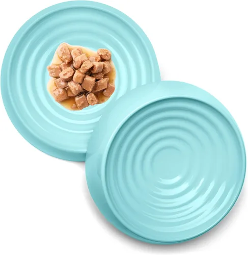 Miniatura 16 de CatGuru - Tazón para comida de gato, alivia la fatiga de los bigotes, plato ancho para gato, tazones antideslizantes para gatos, tazones poco
