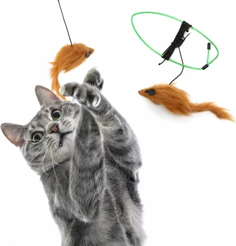 Miniatura 6 de SPOT A-Door-Able - Juguete interactivo para gatos con sonajero colgante y hierba gatera, entretiene a los gatos durante horas, disfruta