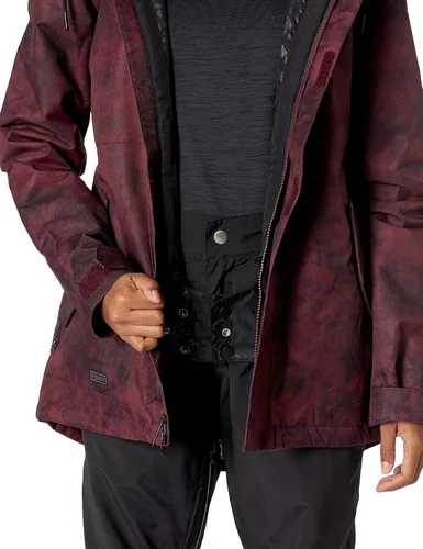Miniatura 3 de Volcom Fawn - Chaqueta con capucha para mujer con aislamiento para snowboard y esquí, Violeta (Violet Ice)