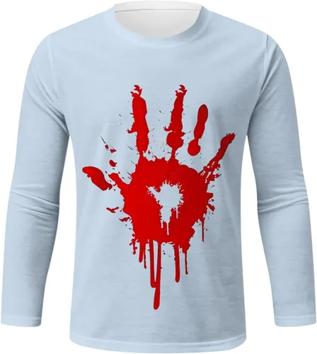 Miniatura 3 de TShirt for Men Long Sleeve Breathable Printed Thermal Lightweight Regular Fit Tees True Comfort Stylish Tops
