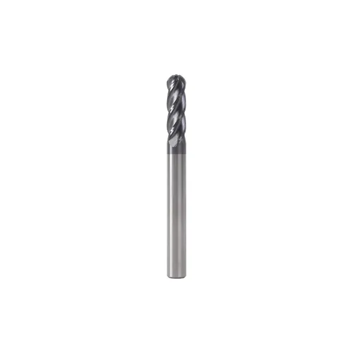 Miniatura 15 de Fresa de punta de bola ISB, diámetro de 1/16", diámetro de vástago de 1/8", brocas de carburo de grano micro de 4 canales para fresadora CNC