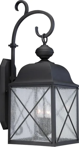 Miniatura 7 de Nuvo Lighting 60/5625 Wingate Post One Light Lantern 100 vatios A19 iluminación de porche y patio al aire libre con vidrio transparente sembrado