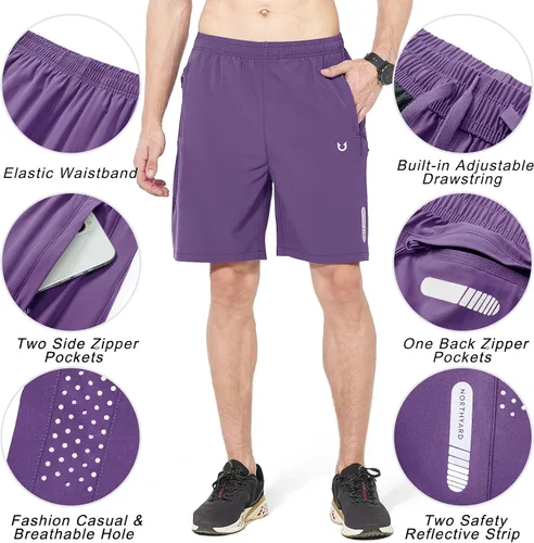 Miniatura 115 de NORTHYARD - Pantalones cortos deportivos para correr para hombres, ligeros, de secado rápido, 7, 5 o 9 pulgadas, para senderismo, deportes, gimnasio