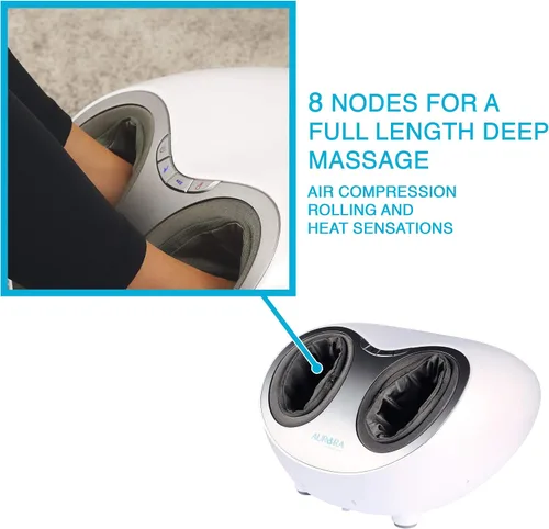 Miniatura 4 de Aurora Health & Beauty Masajeador de pies de compresión de aire Shiatsu con terapia de calor