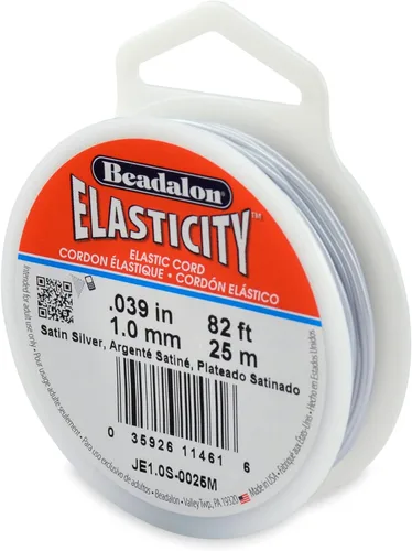 Miniatura 18 de Beadalon Elasticity - Cordón elástico (0,8 mm, 5 m), transparente