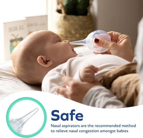 Miniatura 4 de Dr. Talbot's Aspirador nasal para bebés - Silicona - Incluye estuche de almacenamiento - Transparente