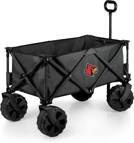 Miniatura 31 de PICNIC TIME NCAA Adventure Wagon Elite - Carro de playa plegable todo terreno con ruedas grandes, tapa superior de mesa y forro suave para enfriar