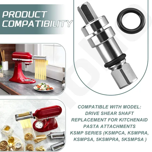 Miniatura 4 de Ohoho - Acoplador de eje de corte para pasta, compatible con mezclador de pie KitchenAid, accesorio de pasta, para la serie KSMP, reparación