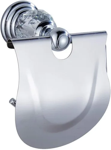 Miniatura 4 de WINCASE Juego de accesorios de baño de cristal de 24 pulgadas, juego de toallero cromado, 4 piezas plateadas, accesorios montados en la pared