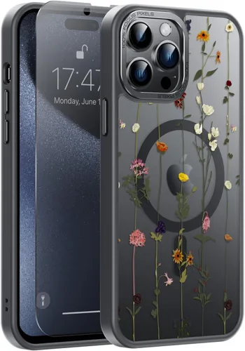 Miniatura 125 de Goodon Funda para iPhone 17 Pro con protector de pantalla de privacidad, compatible con Magsafe, a prueba de golpes, translúcida mate, bonita funda