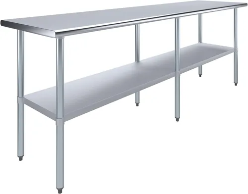 Miniatura 11 de Mesa de trabajo de acero inoxidable, mesa de metal