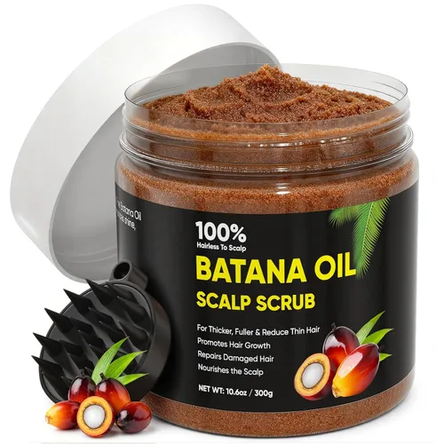 Miniatura 8 de Batana Oil Exfoliante para el crecimiento del cabello, batana orgánica para nutrir el cabello con romero, aceite de cuero cabelludo promueve