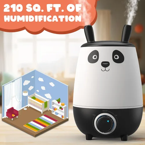 Miniatura 8 de Everlasting Comfort Humidificadores para Niños de 2.5L para Dormitorio - Fácil de Limpiar, Tiempo de Funcionamiento de 24 Horas, Sin Filtro