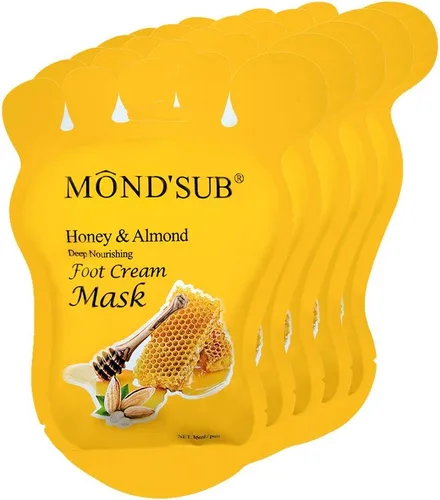 Miniatura 12 de [5 pares] MOND'SUB - Mascarillas hidratantes para pies y aceite de aguacate orgánico – Mascarilla hidratante para pies de bebé para piel seca – Cura