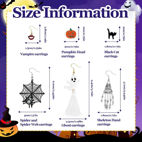 Miniatura 3 de POXTEX Cute Fun Earrings Weird Earrings Aesthetic Earrings, Hypoallergenic Small Stud Dangle Earrings for Women Teen Girls