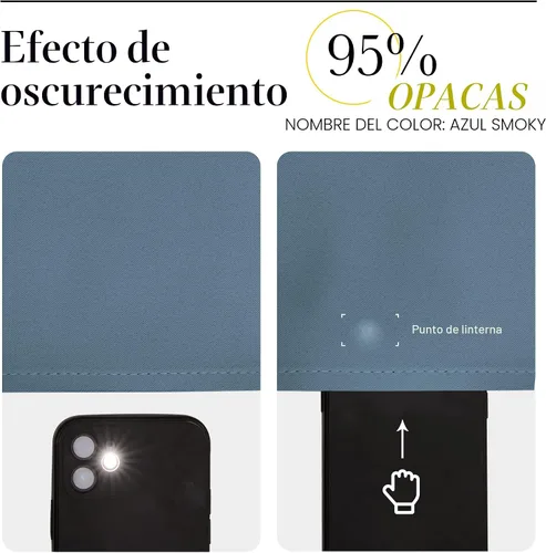 Miniatura 7 de NICETOWN - Cortinas de ventana con aislamiento térmico y ojales, para oscurecer la habitación, tratamientos de ventana para dormitorio, sala de Azul