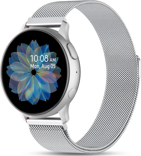 Miniatura 10 de JKD Banda Magnética de Metal Compatible con Samsung Galaxy Watch 7 Banda, Galaxy Watch 6 5 4 FE 40mm 44mm/5 Pro 45mm/Watch 6 4 Classic/Active 2