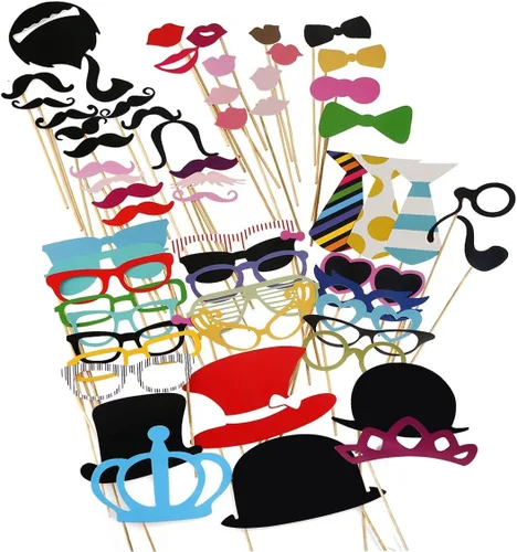 Tinksky, Accesorios para cabina de fotos, adornos artesanales, recuerdos de fiesta para bodas, fiesta de exalumnos, cumpleaños, 60 unidades