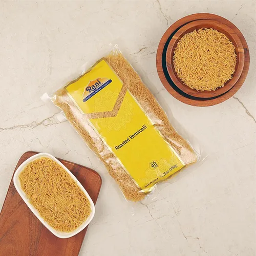 Miniatura 2 de Fideos asados Rani (fideos de trigo tostado) 12.25 onzas (12.35 oz), paquete de 6 ~ Todo natural Vegano Sin OMG Origen indio