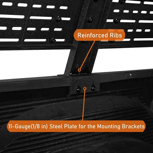 Miniatura 7 de Hooke Road Estante de Cama Overland de 18.8" de Alto para Camiones de Tamaño Completo Sin Rieles de Cama - Compatible con Ford F-150 y Raptor, Dodge