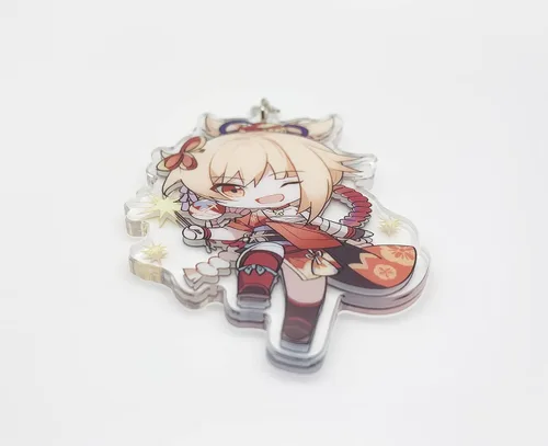 Miniatura 21 de YJacuing Genshin Impact - Figura de llavero de acrílico