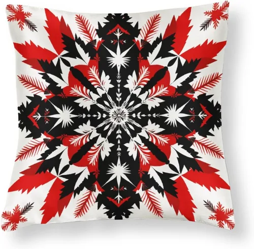Miniatura 15 de Fundas de almohada cuadradas de satén rústico de dibujos animados con cremallera de 16 x 16 pulgadas, fundas de almohada para sofá, muebles