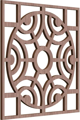 Miniatura 18 de Walton Paneles de pared decorativos de madera con calado, pequeños, 11 3/8 pulgadas de ancho x 11 3/8 pulgadas de alto x 1/4 pulgadas de alto, nogal