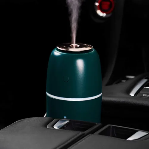 Miniatura 7 de Humidificador pequeño, mini humidificador portátil con luz nocturna, humidificador de escritorio personal USB, pequeño humidificador de niebla fría