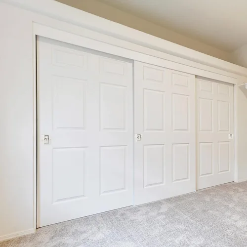 Miniatura 3 de Design House 182121 Cerradura de privacidad para puerta de bolsillo para cama y baño, paquete de 2 unidades de níquel satinado