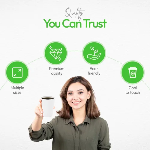 Miniatura 3 de Restaurantware - Tazas de café desechables de 12 onzas, 500 tazas calientes de doble pared para café - Las tapas se venden por separado, borde Blanco