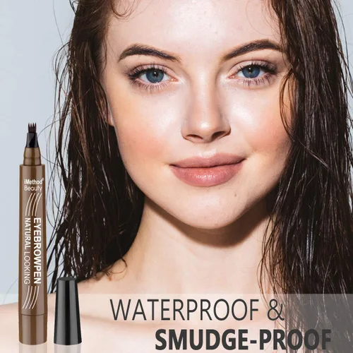 Miniatura 5 de iMethod - Bolígrafo para tatuaje de cejas con técnica actualizada de microblading, maquillaje de cejas de larga duración, resistente al agua y a