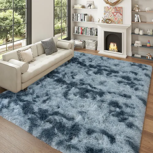 Miniatura 87 de Dssimo - Alfombra superesponjosa para la habitación, alfombra de área moderna, pequeña, suave y acogedora de felpa para niños, niñas y adolescentes