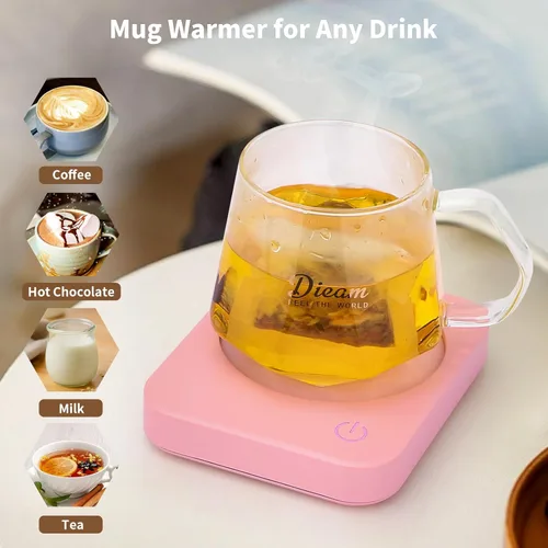 Miniatura 2 de VOBAGA Calentador de Tazas y Calentador de Tazas de Café con Apagado Automático de 4 Horas, Placa Calentadora de Café para Uso en Oficina, Hogar