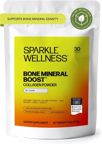 Miniatura 11 de Sparkle Wellness Bone Mineral Boost (Acai Lemonade) [30 porciones] Suplemento de colágeno en polvo Péptidos de colágeno bioactivos FORTIBONE