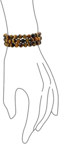 Miniatura 65 de Bling Jewelry Juego de 3 pulseras elásticas unisex apilables con cuentas redondas de 0.315 pulgadas para mujeres, adolescentes y hombres, multihebra