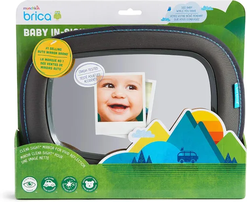 Miniatura 5 de BRICA Espejo de auto para seguridad del bebé, Clear Sight, Gris