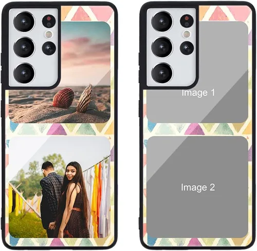 Miniatura 619 de Funda de teléfono personalizada para Samsung Galaxy S22+ / S22 Plus 5G, funda de TPU suave de vidrio templado antiarañazos personalizada con foto
