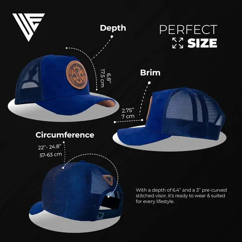 Miniatura 67 de Urban Effort Gorra trasera de malla, para hombres y mujeres, gorra de béisbol de 5 paneles, gran cierre a presión para caza y senderismo