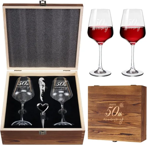 Miniatura 23 de AW BRIDAL Copas de vino Mr and Mrs Regalos de boda para parejas 2026, regalo de compromiso para parejas recién comprometidas, regalos de despedida