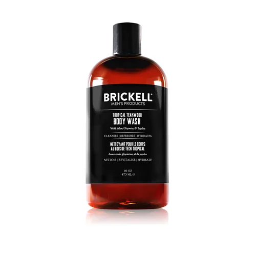 Miniatura 8 de Brickell Gel de ducha revitalizante para hombre, gel de ducha de limpieza profunda con aloe, jojoba y vitamina E, perfumado (lima limón, 16 onzas)